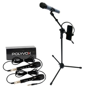 Kit Pedestal Tripé Universal para Microfone com Suporte p/ C... - POLYVOX