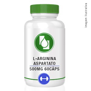 L-Arginina Aspartato 500mg 60cápsulas