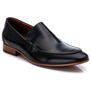 Sapato Loafer Casual Premium em Couro Preto - 5885... - TCHWM SHOES