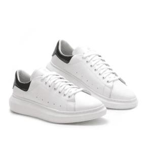 Tênis Casual Branco/Preto Borgatta - Borgatta 