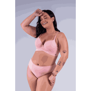 CONJUNTO PLUS SIZE BÁSICO COM BASE DUPLA E CALCINH... - DONNA DOLCE