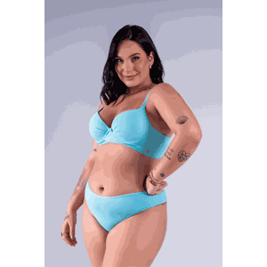 CONJUNTO PLUS SIZE BÁSICO COM BASE DUPLA E CALCINH... - DONNA DOLCE