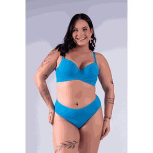 CONJUNTO BASE DUPLA REFORÇADO E CALCINHA TRADICION... - DONNA DOLCE