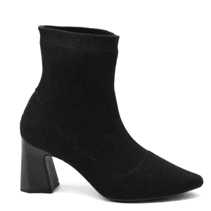 Bota Cano Baixo Salto Grosso Meia 184000 Preto - 1... - DROPSHIPPING GRIFFE SHOES - SOMENTE CLIENTES AUTORIZADOS