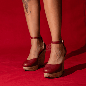 Sandália Feminina Anabela 3009 Napa Bromélia - 100... - DROPSHIPPING GRIFFE SHOES - SOMENTE CLIENTES AUTORIZADOS