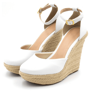 Sandália Feminina Anabela 3009 Napa Branca - 10030... - DROPSHIPPING GRIFFE SHOES - SOMENTE CLIENTES AUTORIZADOS