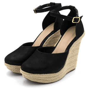 Sandália Feminina Anabela 3009 Nobucado Preto - 10... - DROPSHIPPING GRIFFE SHOES - SOMENTE CLIENTES AUTORIZADOS