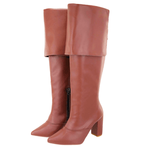 Bota Over Salto Alto Grosso 1822 Floter Cacau - 18... - DROPSHIPPING GRIFFE SHOES - SOMENTE CLIENTES AUTORIZADOS
