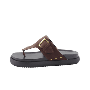 Papete Biker Feminina Camurça Marrom 002 - 002-CA... - DROPSHIPPING GRIFFE SHOES - SOMENTE CLIENTES AUTORIZADOS