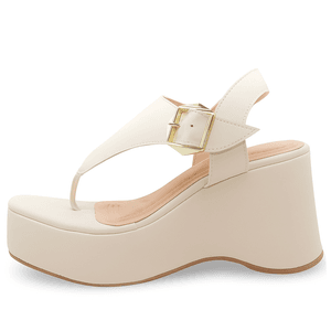 Sandália Anabela 9002 Napa Off White - 9002-NAPAOF... - DROPSHIPPING GRIFFE SHOES - SOMENTE CLIENTES AUTORIZADOS