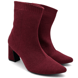 Bota Cano Baixo Salto Grosso Meia 184000 Roxa - 18... - DROPSHIPPING GRIFFE SHOES - SOMENTE CLIENTES AUTORIZADOS