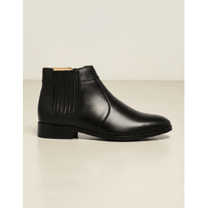 Bota Masculina 27230 Couro Legitimo Preto Elástico - Igo Franca | Especialista em Calçados Sociais e Conforto