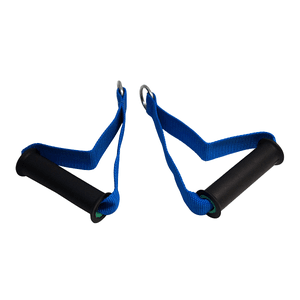 Par Puxadores Estribo Nylon Profissional Azul - KLMASTERFITNESS
