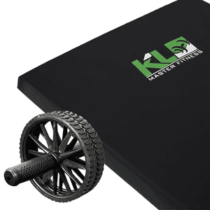 Kit Roda Abdominal Exercícios Lombar Colchonete D5... - KLMASTERFITNESS