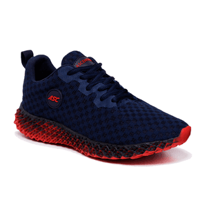 Tênis Academia Esportivo Marinho e Vermelho - Haldrys