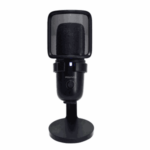 Microfone XP-500 Polyvox Usb Estudio Gravação Profissional + Tripé Mesa Cor Preto + Filtro... - POLYVOX