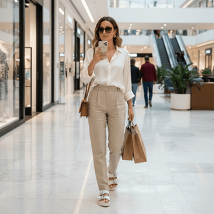 Papete Feminina Urban Sandalia Confortável com Fivela e Detalhe Metalizado, Leve e Anatômica Plataforma Off-White