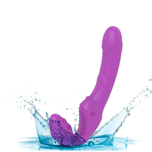  Vibrador de Ponto G Duplo Strapless - Recarregável - Nana - S-hande Roxo