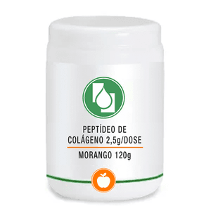 Peptídeo de Colágeno 2,5g/dose Morango 120g