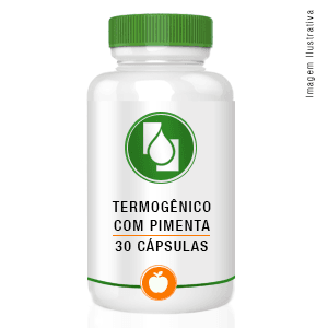 Termogênico com pimenta 30cápsulas