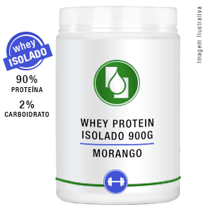 Whey Protein Isolado 90% Morango 900g