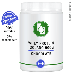 Whey Protein Isolado 90% Cacau Belga 900g