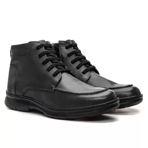 Bota Masculina Nelson Couro Floater Preta - Alex Senne | Sapatos Sociais Premium