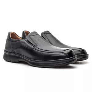 Sapato Masculino Alex Couro Floater Preto - Alex Senne | Sapatos Sociais Premium
