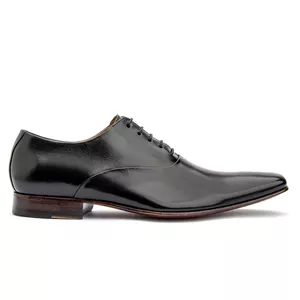 Sapato Social Oxford Solado Em Couro 327 Preto - Bigioni