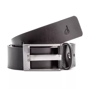 Cinto Social Masculino 100% Couro Preto - Bigioni
