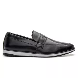 Loafer Masculino Casual em Couro Preto - Bigioni