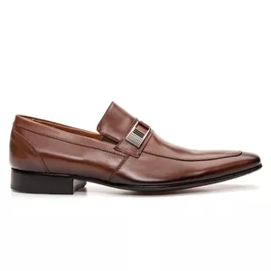 Sapato Masculino Loafer Social Solado Em Couro Whi... - Bigioni