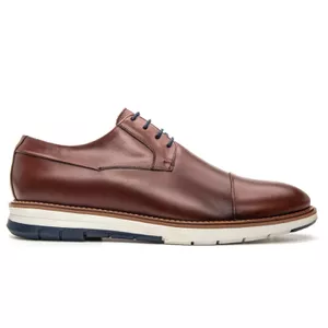Sapato Casual Derby Masculino Linha Porto Orange - Bigioni