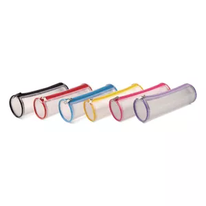 ESTOJO TUBO TRANSP ROSA 159 - 159 - Estojos Zum