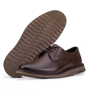 Sapato Social Bergamo Classic De Couro Café Kéffor 