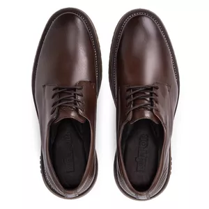 Sapato Social Bergamo Classic De Couro Café Kéffor 