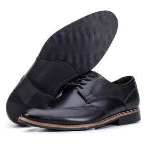 Sapato Social Masculino Paris de Couro Preto