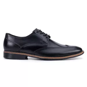 Sapato Social Masculino Paris de Couro Preto