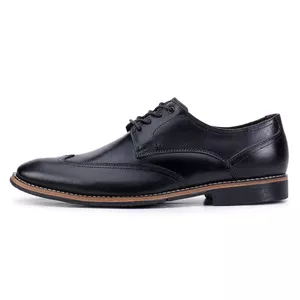 Sapato Social Masculino Paris de Couro Preto