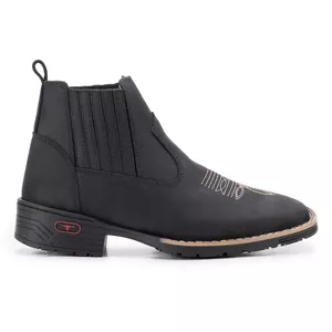 Bota sertaneja Couro Preto Kéffor