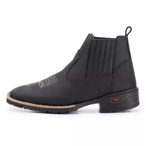 Bota sertaneja Couro Preto Kéffor