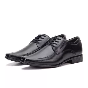 Sapato Social De Couro Masculino Bino Fino Preto Berlim