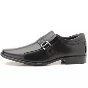 Sapato Social Masculino Em Couro Cor Preto Linha Berlim