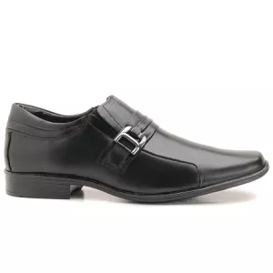 Sapato Social Masculino Em Couro Cor Preto Linha Berlim