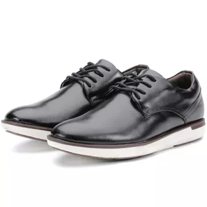 Sapato Masculino Oxford Em Couro Cor Preto Kéffor Linha Cronos