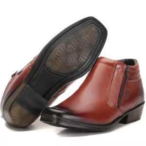 Bota Masculina Em Couro Country Mogno Arizona Country