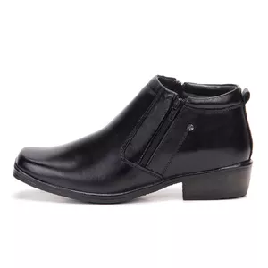 Bota Social Masculina Couro Legítimo Preto Arizona Country