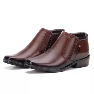 Bota Social Masculina Couro Legítimo Marrom Arizona Country