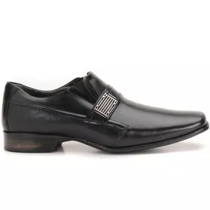  Sapato Social Masculino Em Couro Preto Istambull New