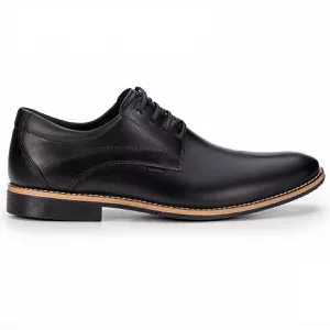 Sapato Social Preto Masculino de Couro Paris Premium 